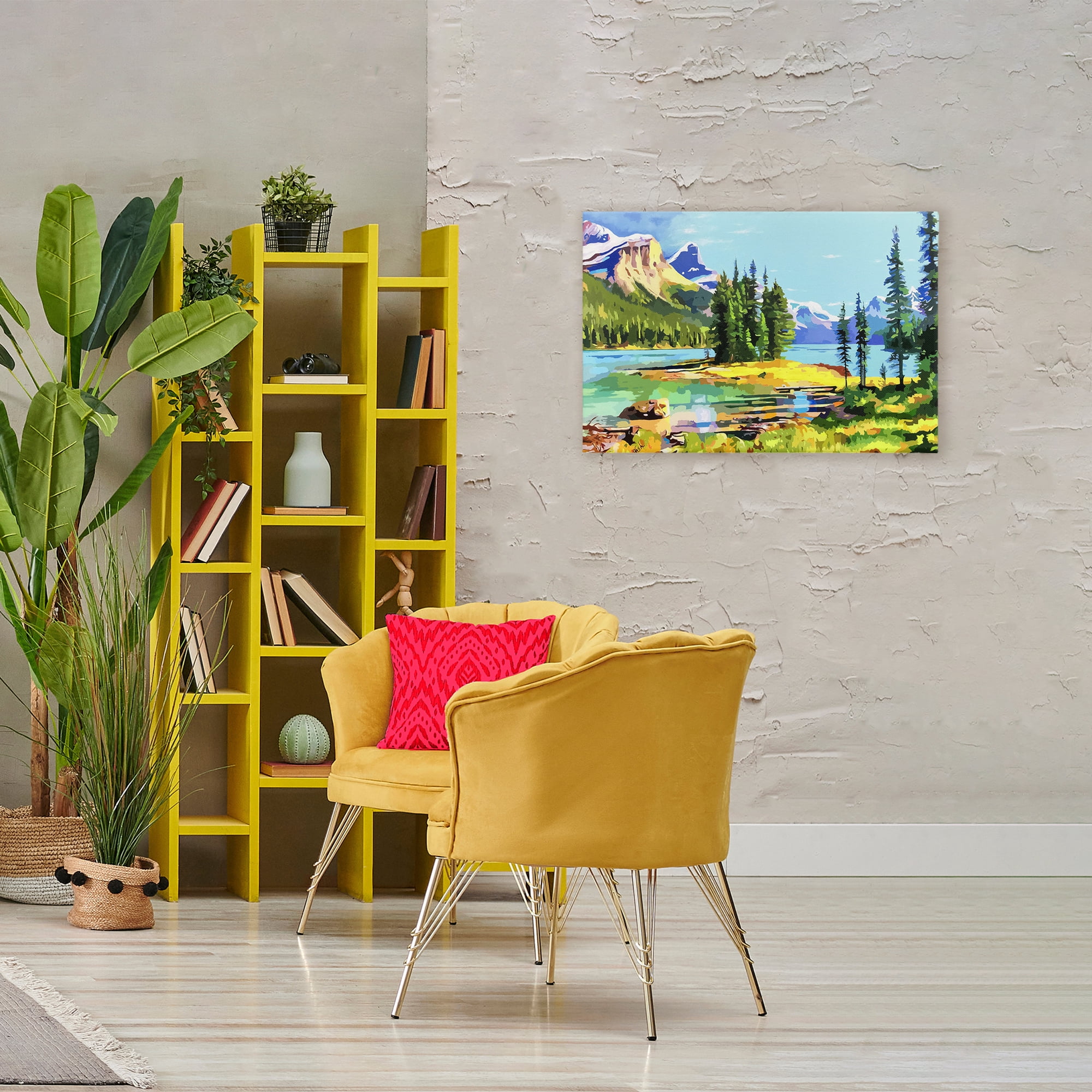Stupell Industries Alpine Mountain Solitude Canvas Wall Art, design by John Jaster