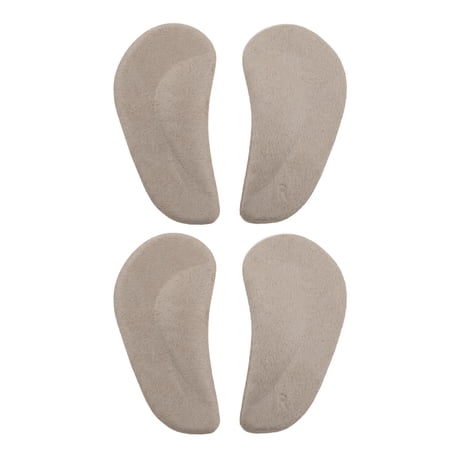 Unique Bargains 2 Pair Arch Support Inserts Two-tone Comfortable Foot Arch Supports 3.35"x1.65"x0.2" Khaki