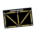 thumbnail image 2 of koolsoo Football Training Mat Lightweight Agility Footstep Training Mat for Home Use Yellow, 2 of 9