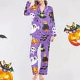 thumbnail image 6 of Muxikeji Clothes Women Halloween Night Gown,Women Satin Pajama Sets,Women'S Halloween Print Set | Comfortable Pajamas for Festive, 6 of 6