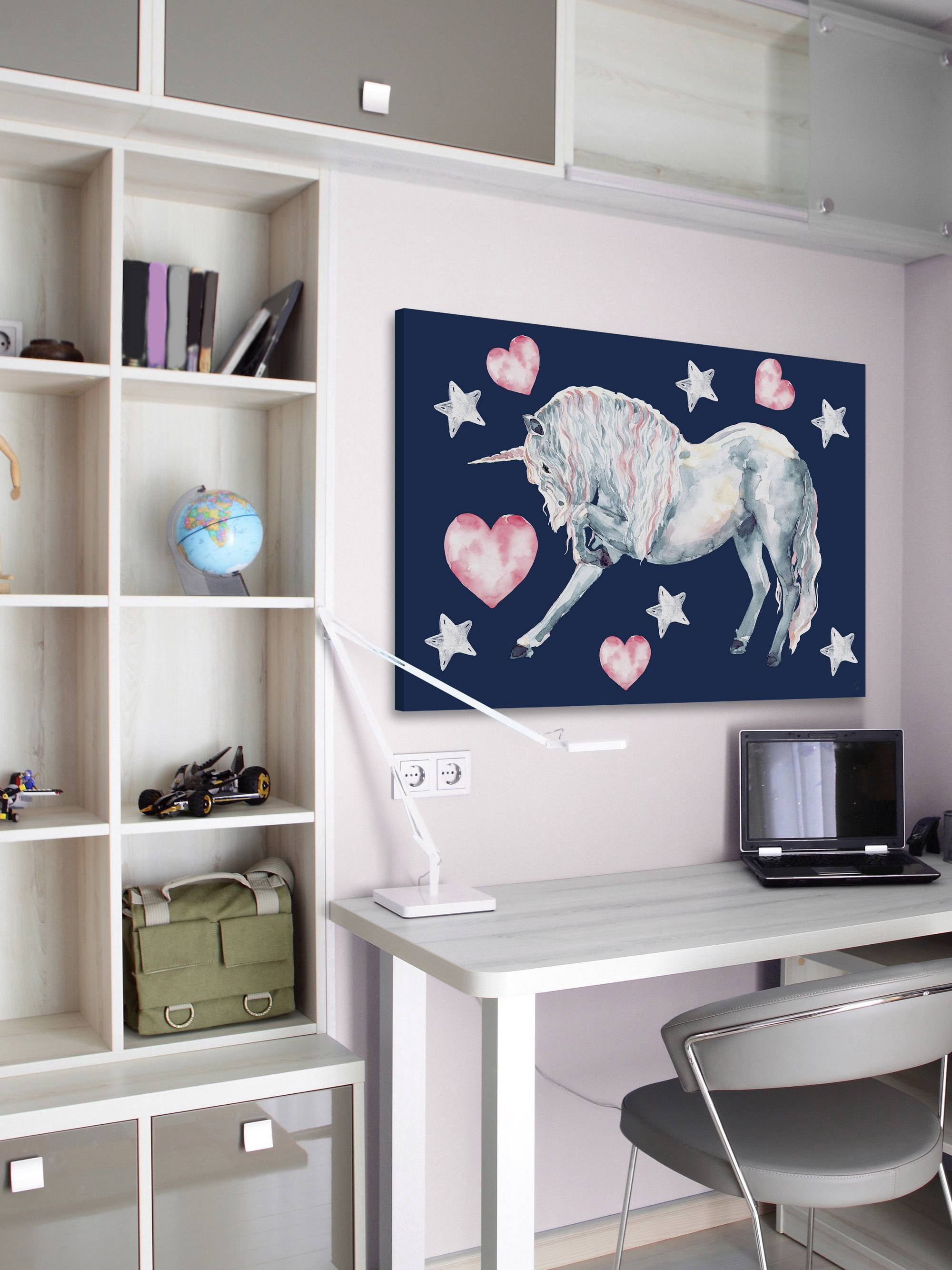 Marmont Hill Superstar Unicorn Canvas Wall Art