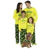 Dr. Seuss 100% Grinch Family Matching Mens 2 Piece Pajama Set, Green - Dad, Size: M