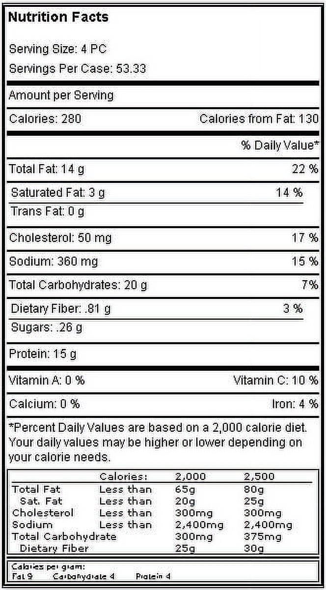 Viking Potato Crunch Nugget Alaska Pollock Stick, 1 Ounce - 1 each.