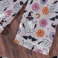 thumbnail image 5 of Weebloom Halloween Girl Pajamas Boys Long Sleeve Cartoon Prints Tops T Shirt Pants Outfits Comfortable Sleepwear,12-18 Months, 5 of 6
