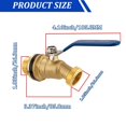 thumbnail image 3 of Brass Rain Barrel Spigot Kit /GHT Brass Water Container Rain Barrel Faucets LeadFree Spigot for Garden Hose Thread Connection Gallon Water Tank Faucet, 3 of 7