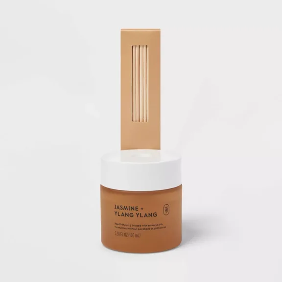 Glass Reed Diffuser Jasmine and Ylang Ylang 3.38 fl oz