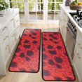 thumbnail image 4 of Kitchen Rugs Sets Of 2,Red Cheetah Leopard Pattern Anti Fatigue Kitchen Mat Rugs Non Slip Washable,Decorative Kitchen Floor Mats for Kitchen,Sink,Laundry,17"x47"+17"x47", 4 of 5