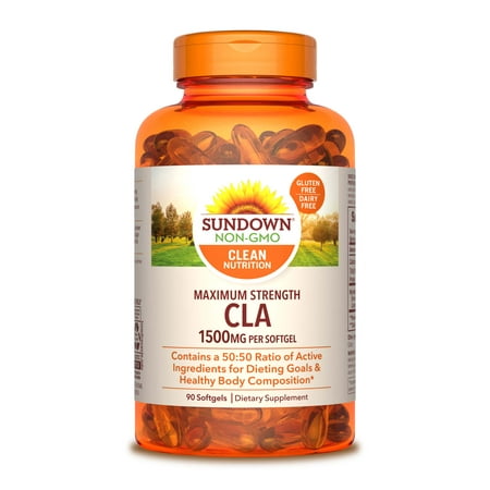 Sundown Naturals® Maximum Strength CLA 1500 mg, 90 Softgels
