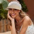 thumbnail image 1 of CEHVOM Chapeau d'Été pour Femme, Protection Solaire, Tricot, Pliable, Mode Décontractée, 1 of 6