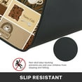 thumbnail image 4 of Coffee Cream Kitchen Rugs and Mats Non Skid Washable Set of 2, Vintage Tea Cup Kitchen Mats for Floor, Chocolate Cafe Kitchen Runner Rug, Coffee Kitchen Decor, 4 of 6
