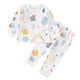 thumbnail image 1 of Odeerbi 6M-8Y Boys Girls Algodón Pijama Sets Print Long Johns Pijamas Homewear Niños Camisa de Manga Larga Cuello Redondo Dos Piezas Set, 1 of 3