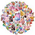 thumbnail image 2 of 35pcs Colorful Stickers Kids Sweets Stationery Stickers Ice Cream Cute Stickers for Luggage Laptop Phone, 2 of 9