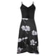 thumbnail image 3 of Moda mujer vestidos con cuello en v verano impresión casual sin mangas vacaciones playa hasta la rodilla vestido Fridja  hjkh6526, 3 of 4