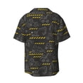thumbnail image 5 of Uemuo Retro Excavator Pattern Cotton Linen Short Sleeve Shirts,Casual Lightweight Button Down Shirts,Vacation Beach Summer Tops-XX-Large, 5 of 7