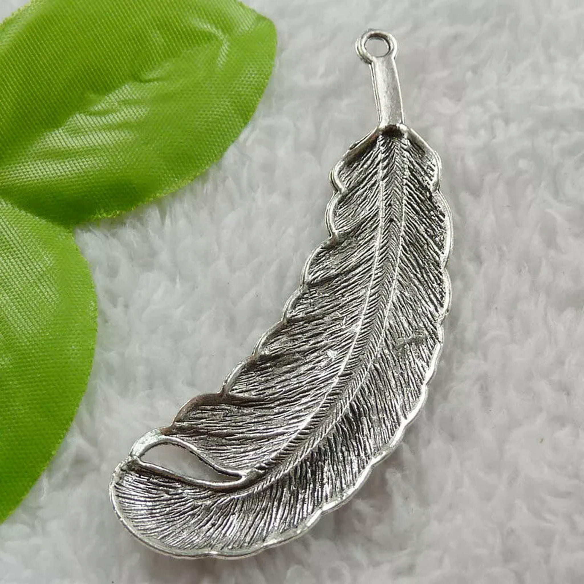 HOOUN 24 pcs tibet silver leaves bookmarks 78x23mm B1564