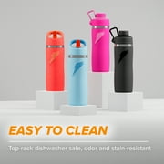 Gatorade Overtime 22oz Stainless Steel Water Bottle, Straw Cap, Coral