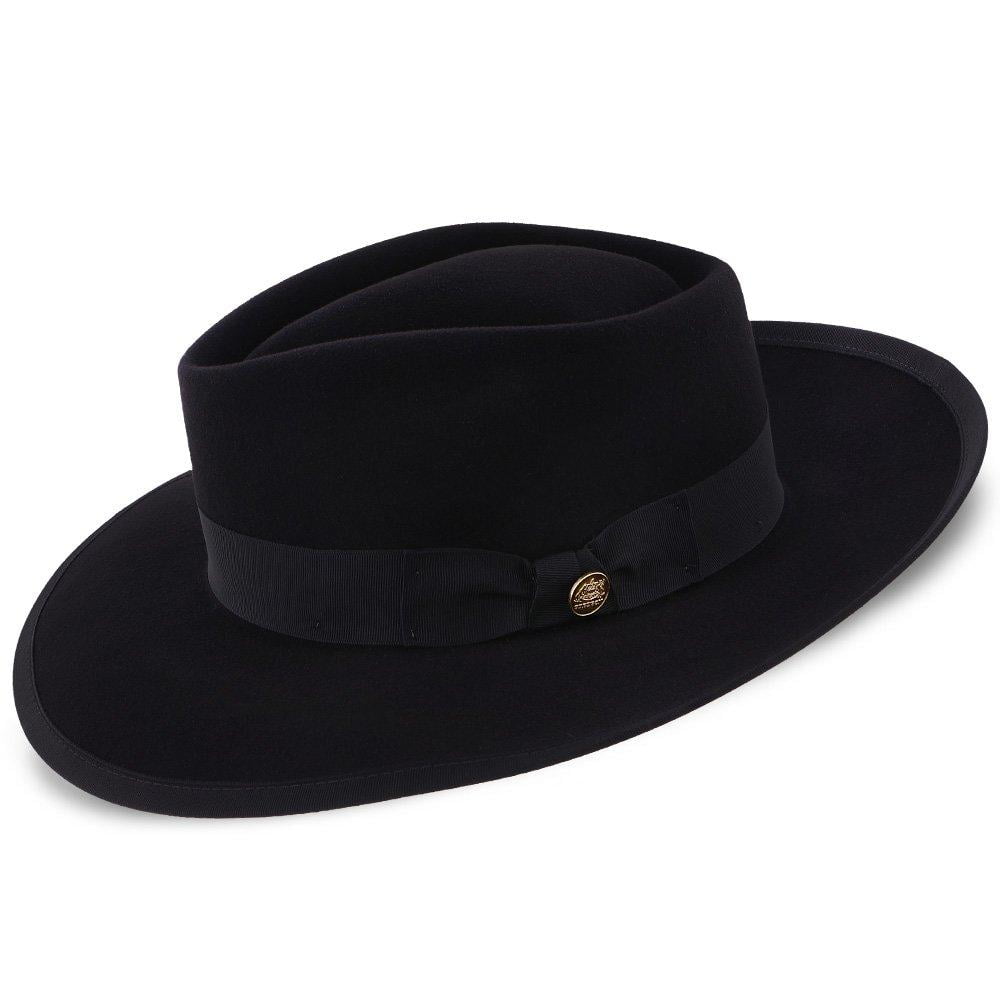 stetson rockway wide brim fedora