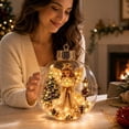 thumbnail image 4 of Clearance！Glowing Christmas Story Ornament, Light-Up Mini Holiday Scene with Warm LED Light, Festive Keepsake Gift for Home Christmas Party Decoration (Angel), 4 of 6