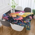 thumbnail image 5 of BZSMCE Square Tablecloth Rainbow Butterfly Dance Pattern Tableclothes, 5 of 9
