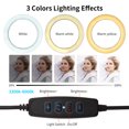 thumbnail image 4 of Amdohai 26CM/10IN 3-Colors Ring Fill Light Kit Muiti Colored Desktop Circle Lamp with Tripod, 4 of 9