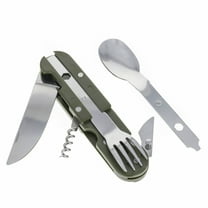 ASR Outdoor 6 in 1 Camping Flatware,Pack Light Utensil Multi-Tool with Fork Spoon Knife