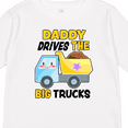 thumbnail image 4 of Inktastic Daddy Drives The Big Trucks with Dump Truck Boys or Girls Long Sleeve Toddler T-Shirt, 4 of 5