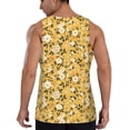 thumbnail image 6 of Rocae Daisies Flowers for Men's Workout Tank Top Men's Running Tank Top Dry Fit Athletic Workout Tank TopsMedium, 6 of 9