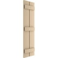 thumbnail image 3 of Ekena Millwork 11 1/2"W x 62"H Rustic Two Board Spaced Board-n-Batten Smooth Faux Wood Shutters (Per Pair), Primed Tan, 3 of 11