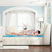 2, 3, or 4 Inch Mattress Topper, Twin Gel Memory Foam Mattress Topper(2 inch, Twin)