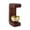 B, variant on KGJQ Magnetic Shopkeepers Bell for Door Opening, C-shape Wooden Door Bell, Decorative Wind Chime with Brass Bell for Home Office Entrance