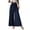 Dark Blue, variant on Women's High Waisted Palazzo Pants Elegant Tie Waist Wide Leg Trousers Casual Loose Fit Work Office Dress Pants Flowy Long Swing Pants