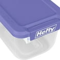 Hefty 6.5qt Clear Storage Bin with Blue Lid, 8 Pack
