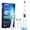 White, variant on DREAMSOME Rotary Electric Toothbrush, Tooth Brush with 5 Deep Clean Modes, 4 Replacement Soft Brush Heads, Electric Toothbrush for Adults Kids, 30-Day Battery Life, Black