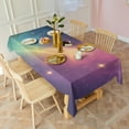 thumbnail image 3 of Colorful Tie Dye Nebula Pattern Rectangle Tablecloth 60"x102",Waterproof Polyester Rectangle Table Cloth, Wipeable Spillproof Polyester Tablecloth for Dining, Camping, Indoor and Outdoor, 3 of 6