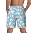 thumbnail image 4 of Balery Cute Animals Mens Swim Trunks Swim Shorts for Men Quick Dry Inseam Beach Shorts with Compression Liner Pocket-Small, 4 of 9