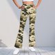 thumbnail image 1 of Pantalones largos con estampado de camuflaje para niñas, forro polar cálido, leggings casuales ligeramente acampanados, traje para niñas de 5 a 16 años., 1 of 6
