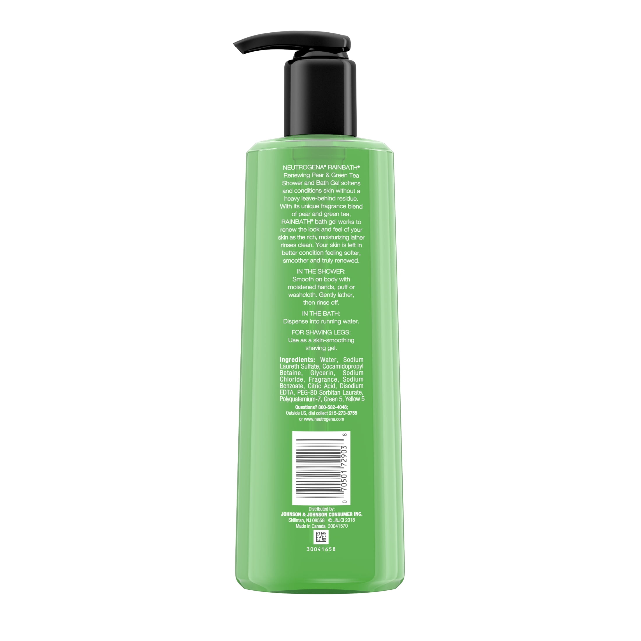 Neutrogena Rainbath Shower and Bath Gel, Pear and Green Tea, 16 fl. oz