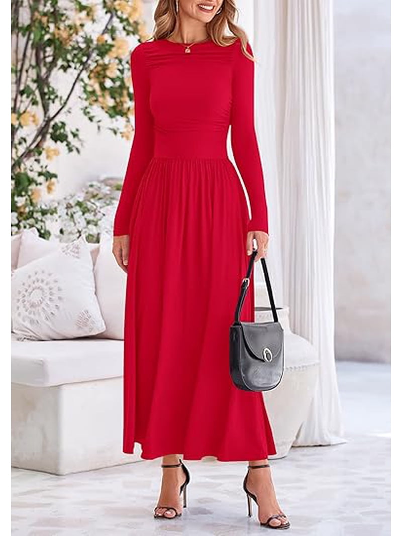 women's christmas party dresses Blushing Elegance: Lady Dress with Big Bow Detail – CANARY HOUZE True to size Red Velvet Dress Dark FB-FT Select Wood:Oak