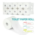 thumbnail image 1 of 10 Rolls 3 Ply Toilet Paper Core Paper Roll Roll Paper Towels Bath Tissue Bathroom White Paper Roll, 1 of 6