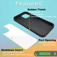 thumbnail image 3 of [5 Pack] Innosub Sublimation Phone Cases Compatible with iPhone X/XS - Rubber Black Blank Dye Cases and Aluminum Inserts for Dye Sublimation / Printable Phone Cover Blanks by INNOSUB USA, 3 of 4