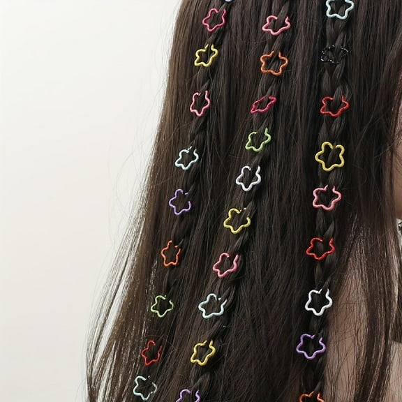 Yoyauz 30PCS Accessories For Braiding, Women'S Braids, Metal Gold Rings Cuff Clips For Braids Accessories Braids For Decoration Of Braided Jewelry