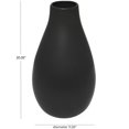 thumbnail image 3 of DecMode 20" Matte Black Ceramic Vase, 3 of 11