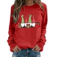 thumbnail image 2 of Chandails d'Hiver Grande Taille pour Femmes Mode Halloween Imprimé Décontracté Confortable Sweat à Capuche Drôle Rouge G, 2 of 6
