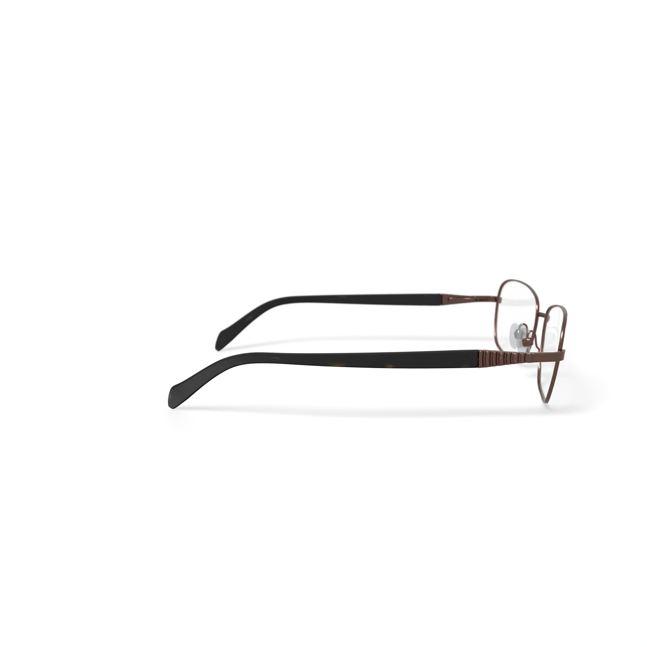 Laura Ashley Women's Mia Rectangular Prescription Eyeglasses with Case, Rose/Tort