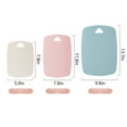 thumbnail image 3 of Reversible Kitchen Cutting Board Set Of 3 Non-slip Rubber Border Dishwasher Safe Strong Food Plastic Chopping Boards Chopper Tray Cooking Gadget, 3 of 9