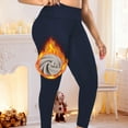thumbnail image 5 of talentlend Women's Plus Size Leggings Soft High Waisted Fleece Lined Pant Workout Yoga Running Legging, 5 of 7