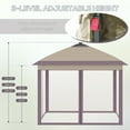thumbnail image 5 of Outsunny 11 x 11 ft Beige Pop up Outdoor Canopies, Remote Control, 5 of 9