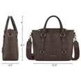 thumbnail image 4 of Montana West Small Tote Bag for Women Top handle handbag Trendy Crossbody Purse, Coffee, 4 of 7