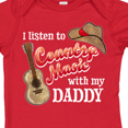 thumbnail image 4 of Inktastic I Listen to Country Music with My Daddy Guitar and Hat Boys or Girls Baby Bodysuit, 4 of 5