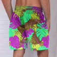 thumbnail image 4 of WAENQINLA Mens Swim Trunks Palm Tree Print Swimming Shorts 7 Inch Big and Tall Quick Dry Elastic Waist Beach Sport Shorts S-5Xl, 4 of 4